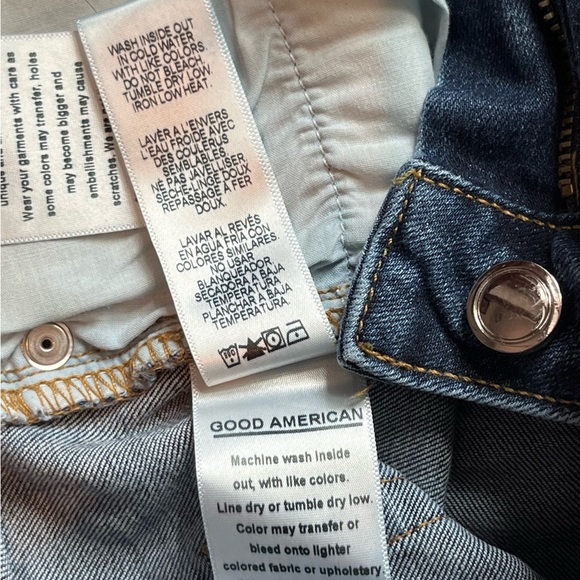 GOOD AMERICAN GOD LEGS STRAIGHT JEANS SIZE 10/30 - Picture 9 of 9